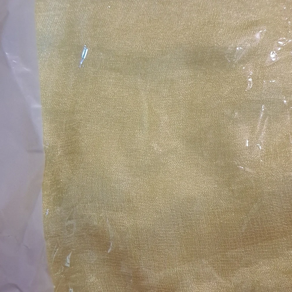 Chiffon Light Yellow Scarf NEW